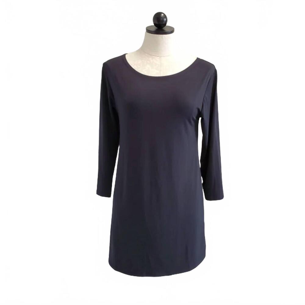NEW STORYLINE COLLECTION women's classic tunic top in black